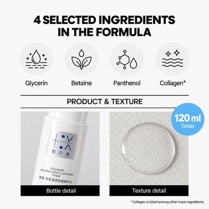 Collagen Multiple-Effect Soothing Toner · 120 mL