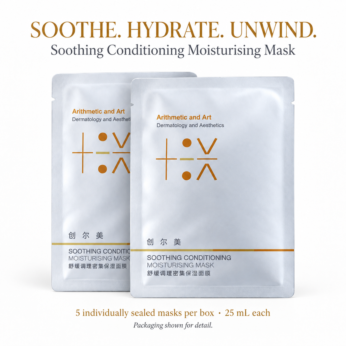 Soothing Conditioning Moisturising Mask — Individually sealed25mL masks