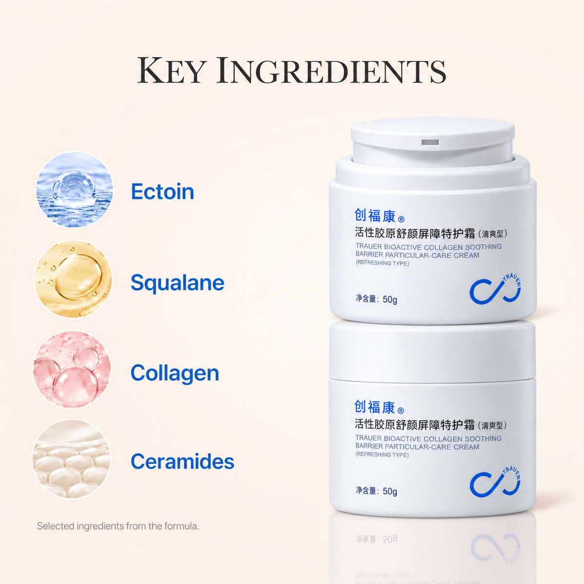 Refreshing Barrier Cream — Selected cream ingredients