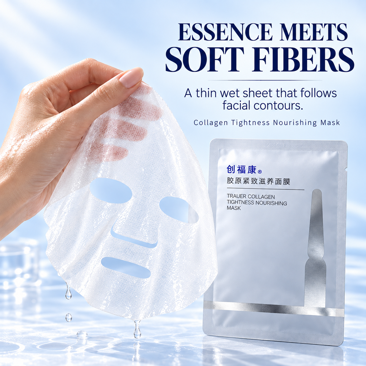 Collagen Tightness Nourishing Mask — Thin moist sheet texture