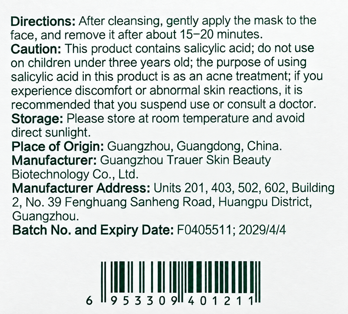 Salicylic Acid Cotton Mask Pads · 97 g